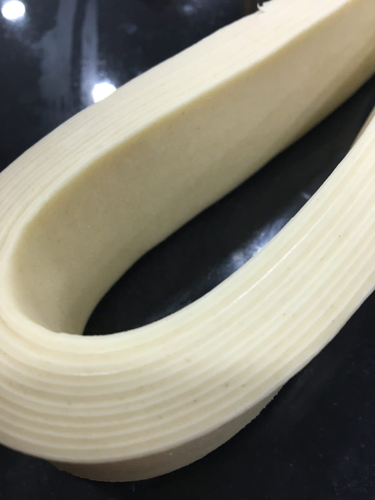 Hand-shaped dough lamination