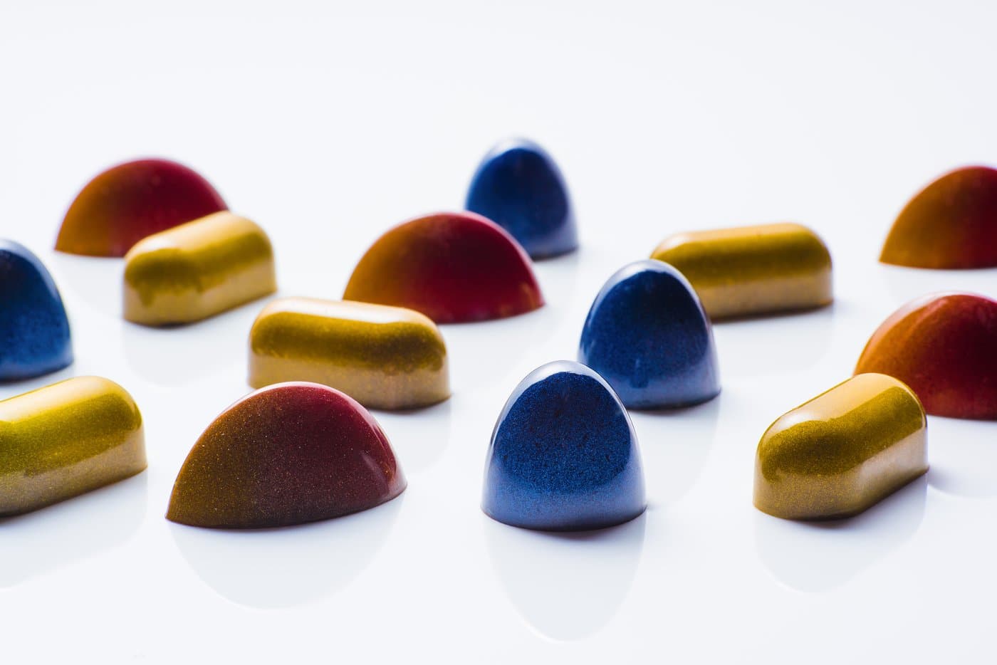 Bonbons in jewel colours